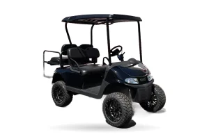 Pre-owned 2020 E-Z-GO RXV lifted golf cart in black