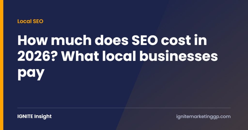 How much does SEO cost in 2026? What local businesses pay